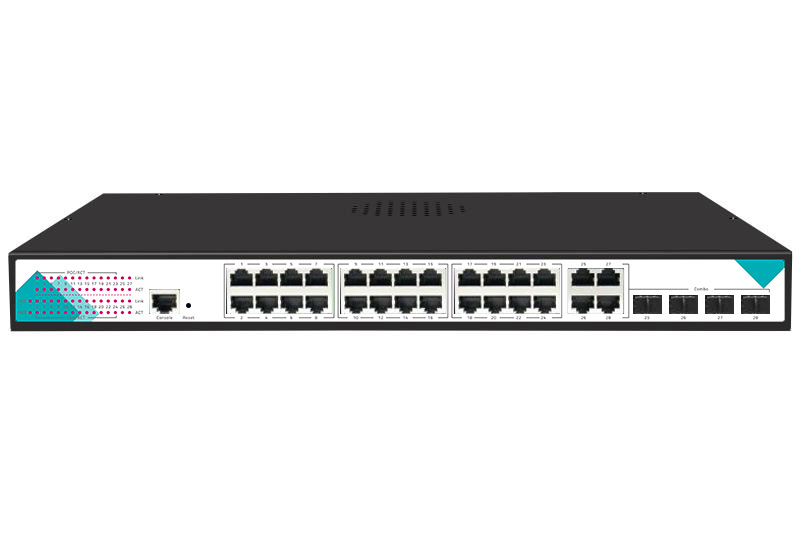 WS4028GMP 24口千兆管理型POE交换机