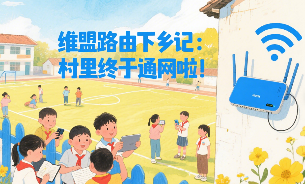 维盟路由下乡记：村里终于通网啦！